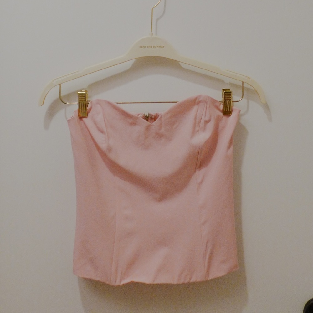 y2k Pink Corset with Back Elastic Strips